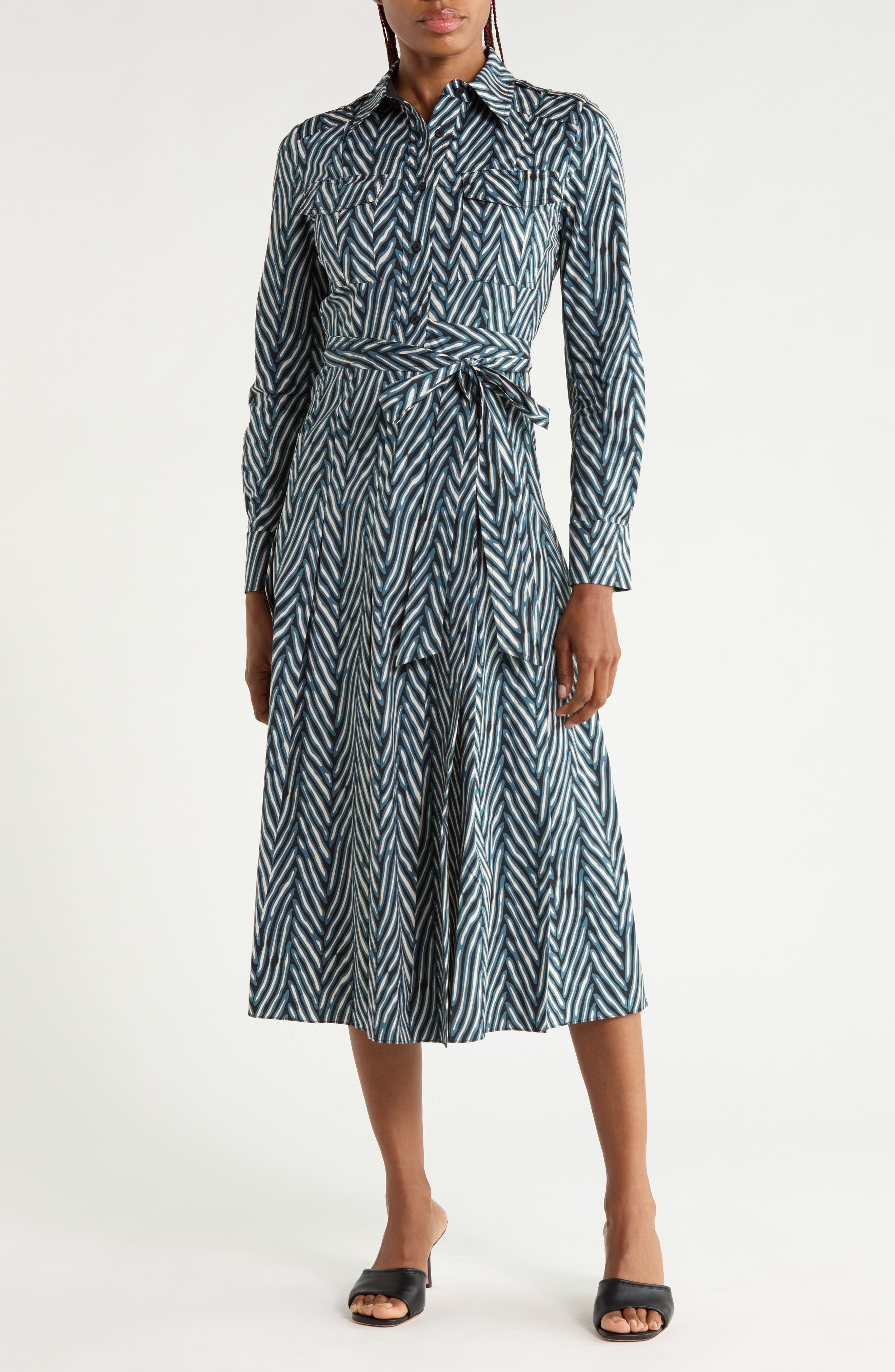 Aspen Long Sleeve Shirtdress