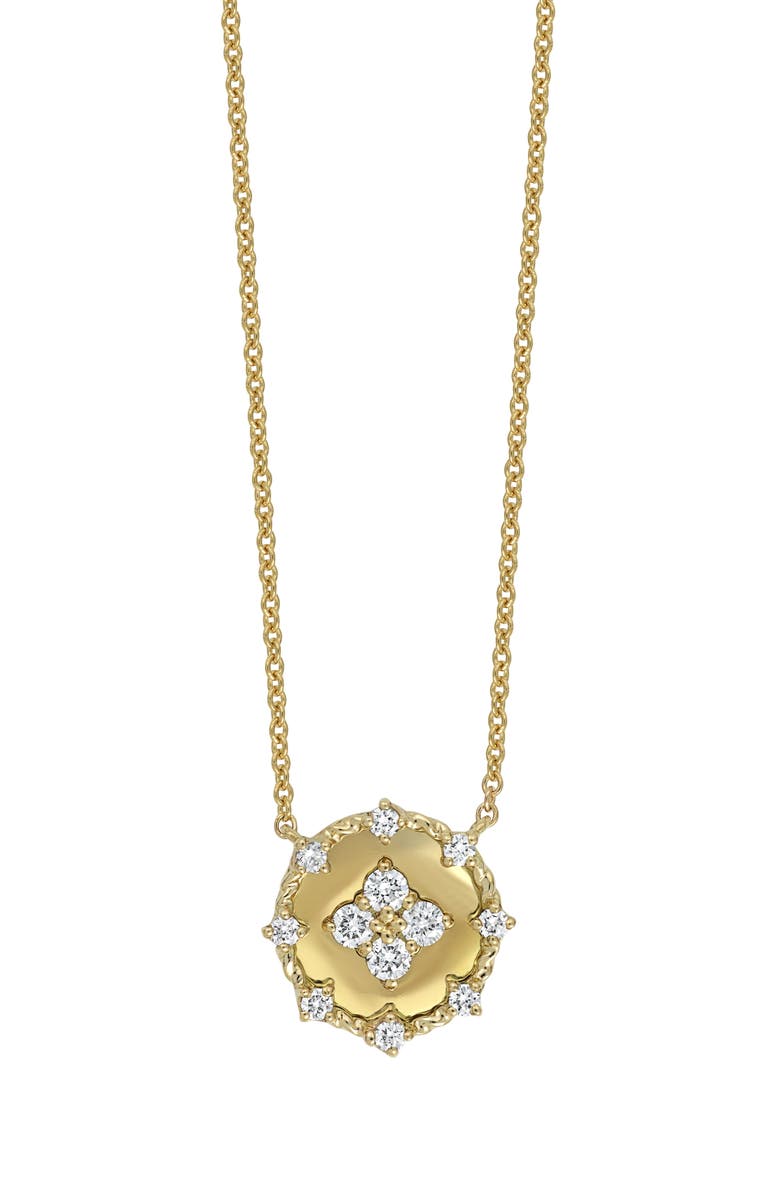 Bony Levy Liora Diamond Disc Pendant Necklace, Main, color, 18K Yellow Gold