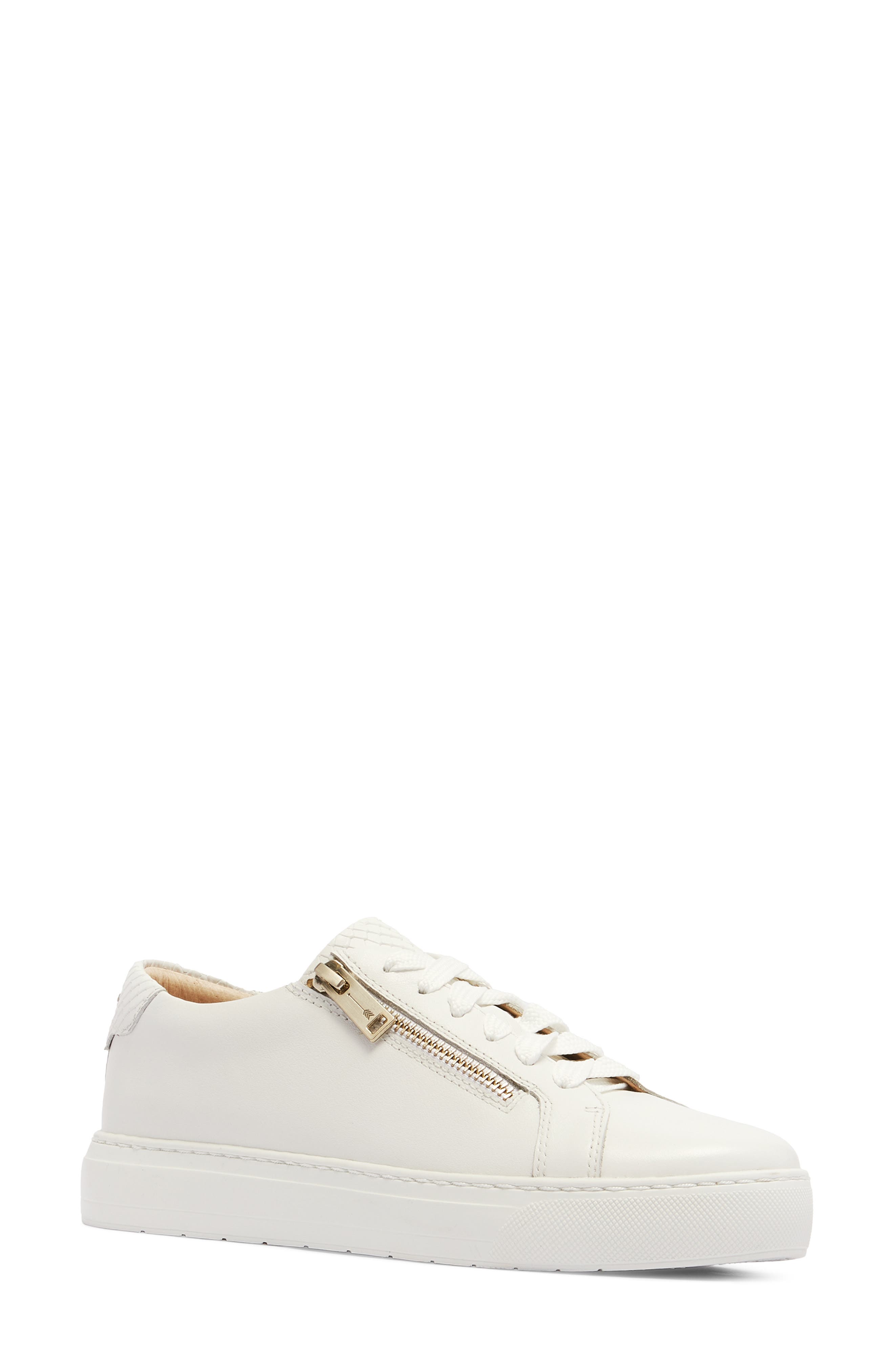 Billie II Leather Sneaker, Main, color, WHITE