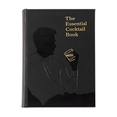 The Essentail Cocktail Book Leather Coffee Table Book