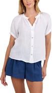 Bella Dahl Short Sleeve Linen Shirt