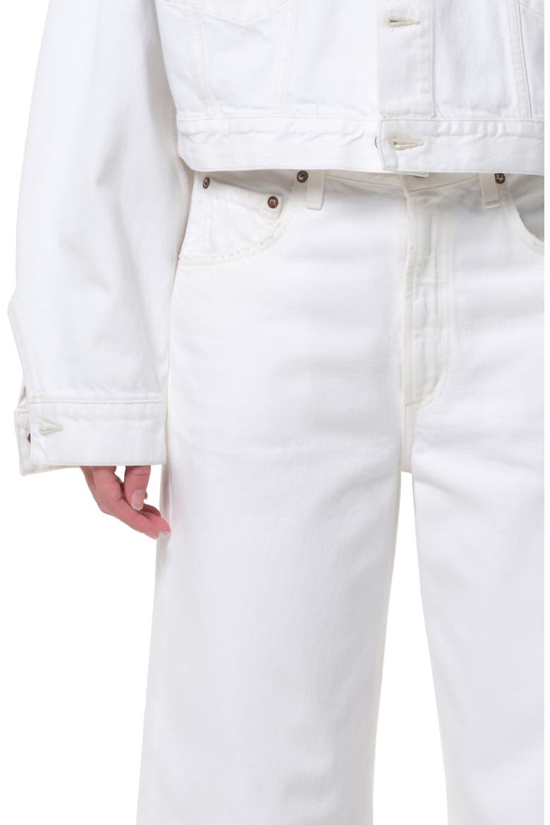 Low Curve Frayed Jeans, Alternate, color, MILKSHAKE