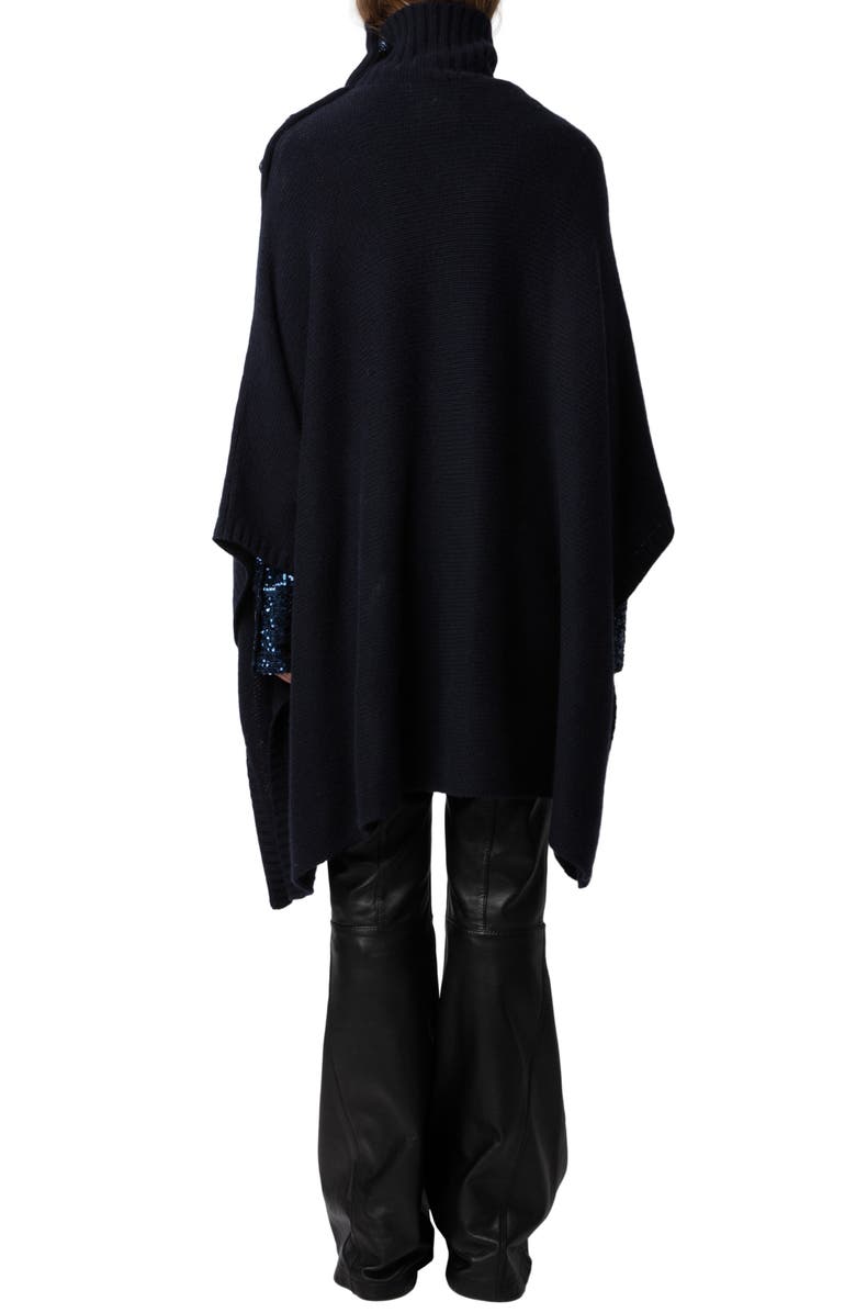 Zadig & Voltaire Palma Cashmere Poncho, Alternate, color, 