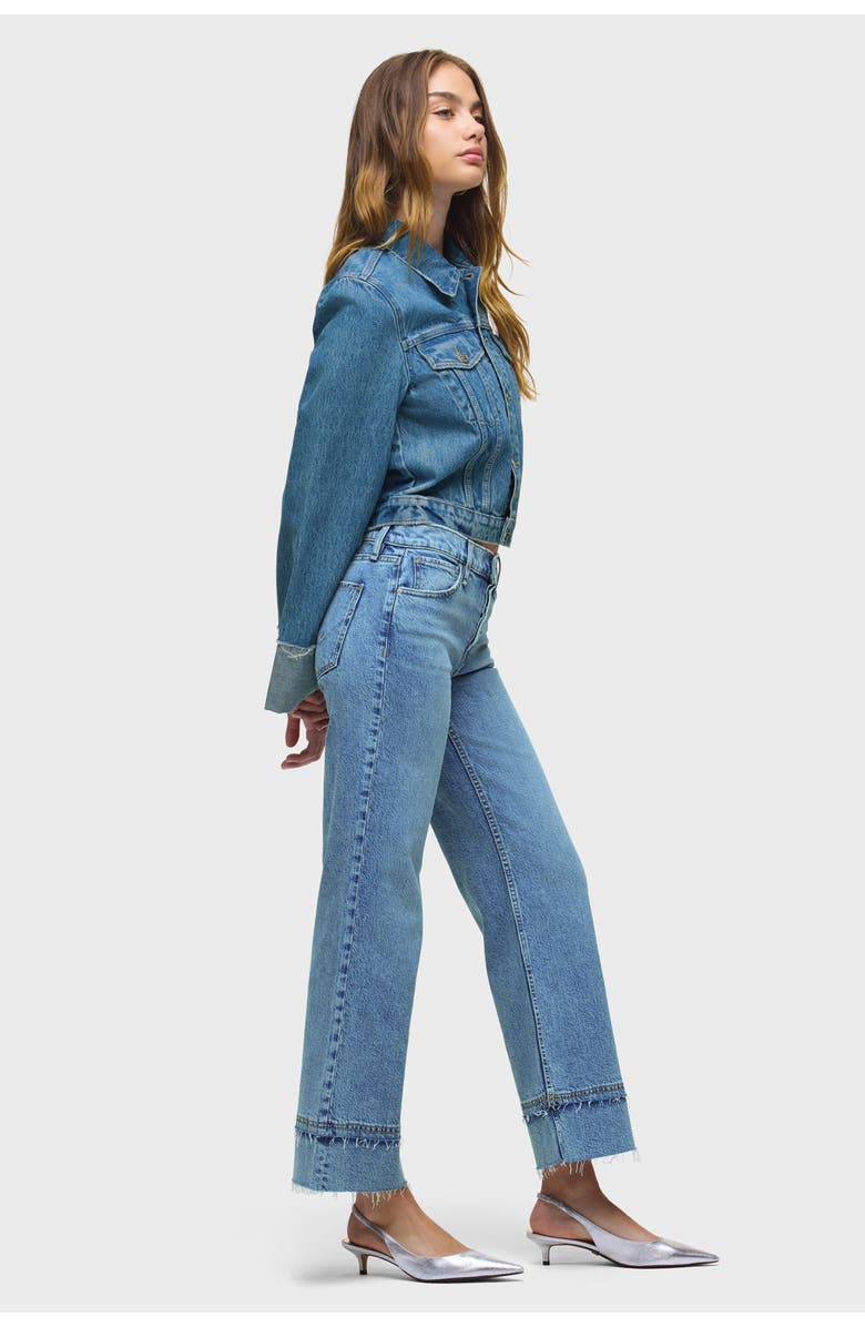 Hudson Jeans Rosie High-Rise Wide Leg Ankle Raw Hem, Alternate, color, Express