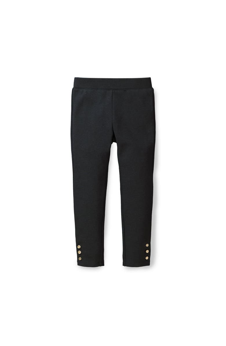 Hope & Henry Baby Girls' Button Cuff Ponte Pant, Infant, Main, color, 