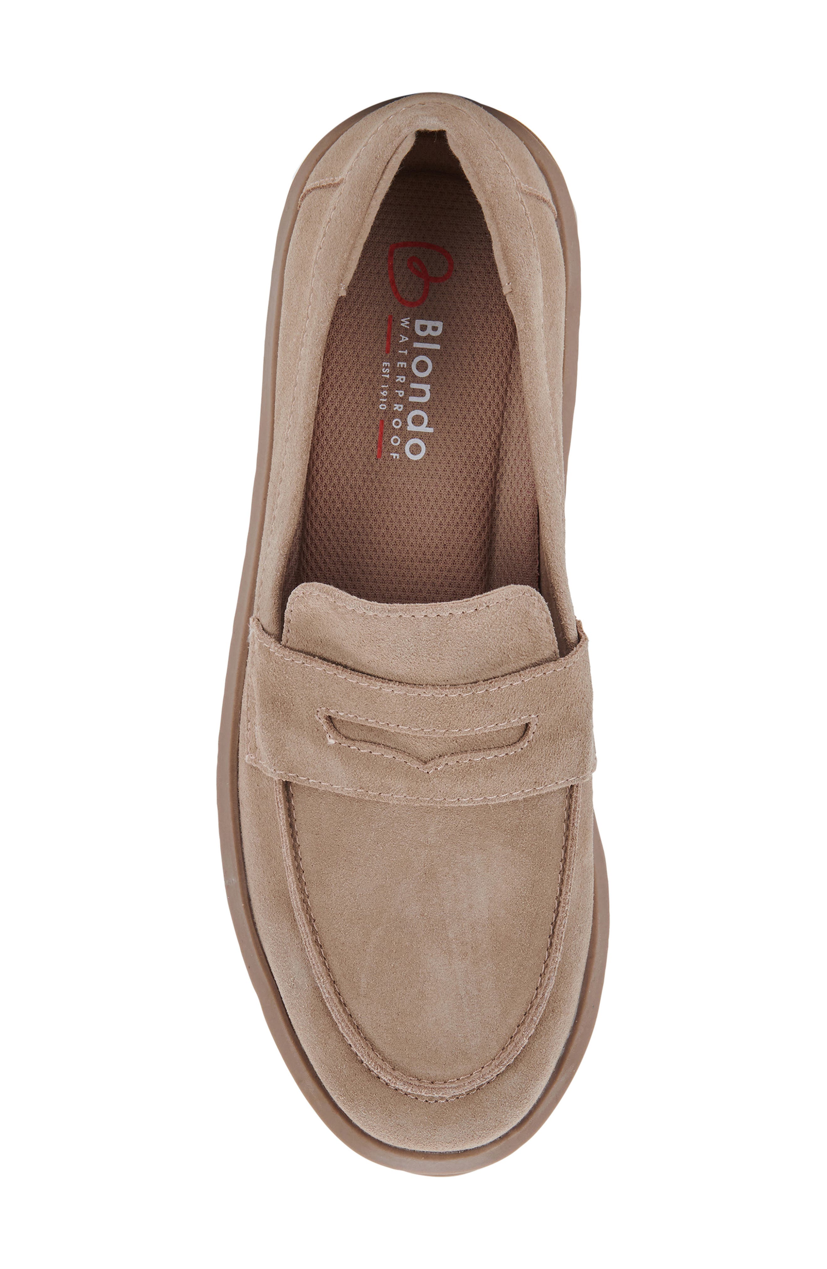 Frey Waterproof Loafer, Alternate, color, SAND SUEDE