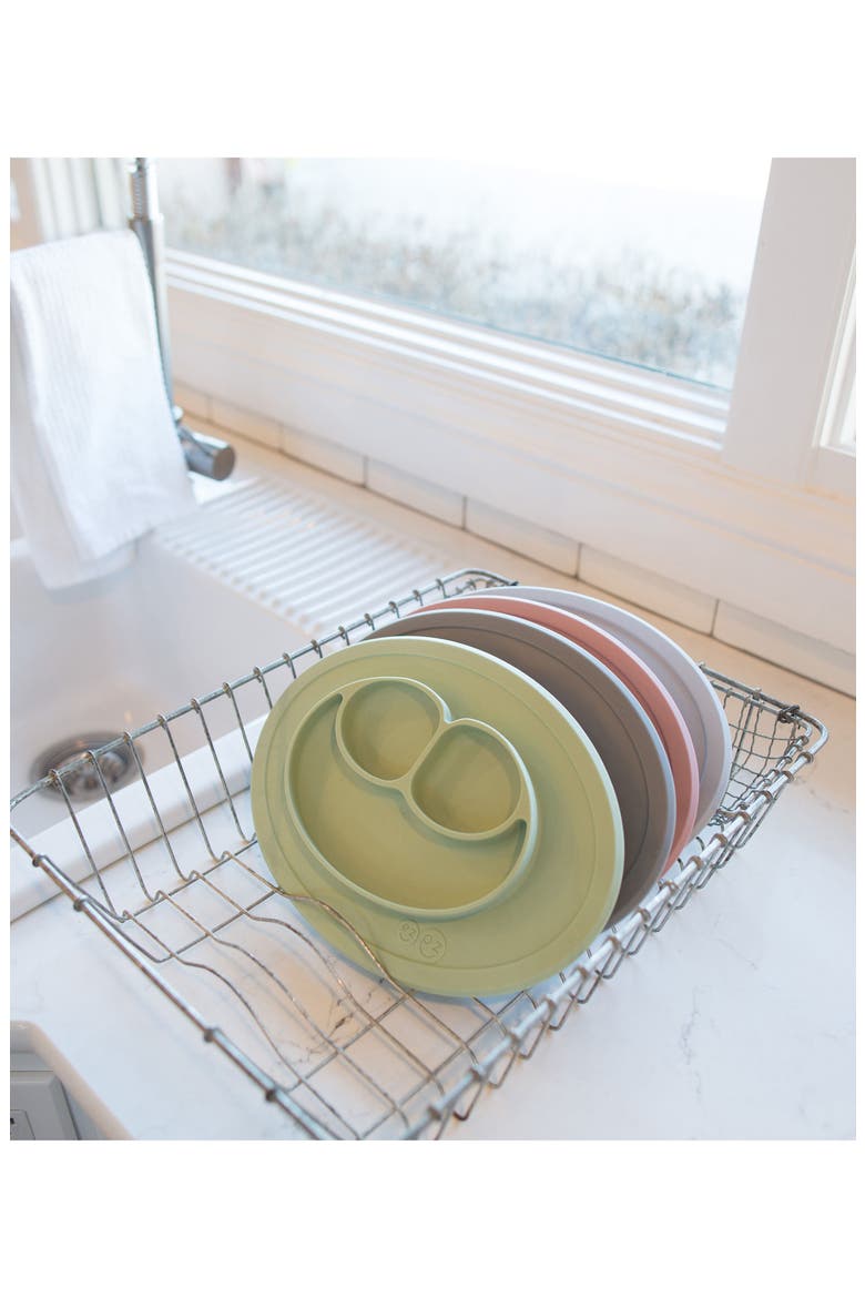 Mini Mat Silicone Feeding Mat, Alternate, color, SAGE