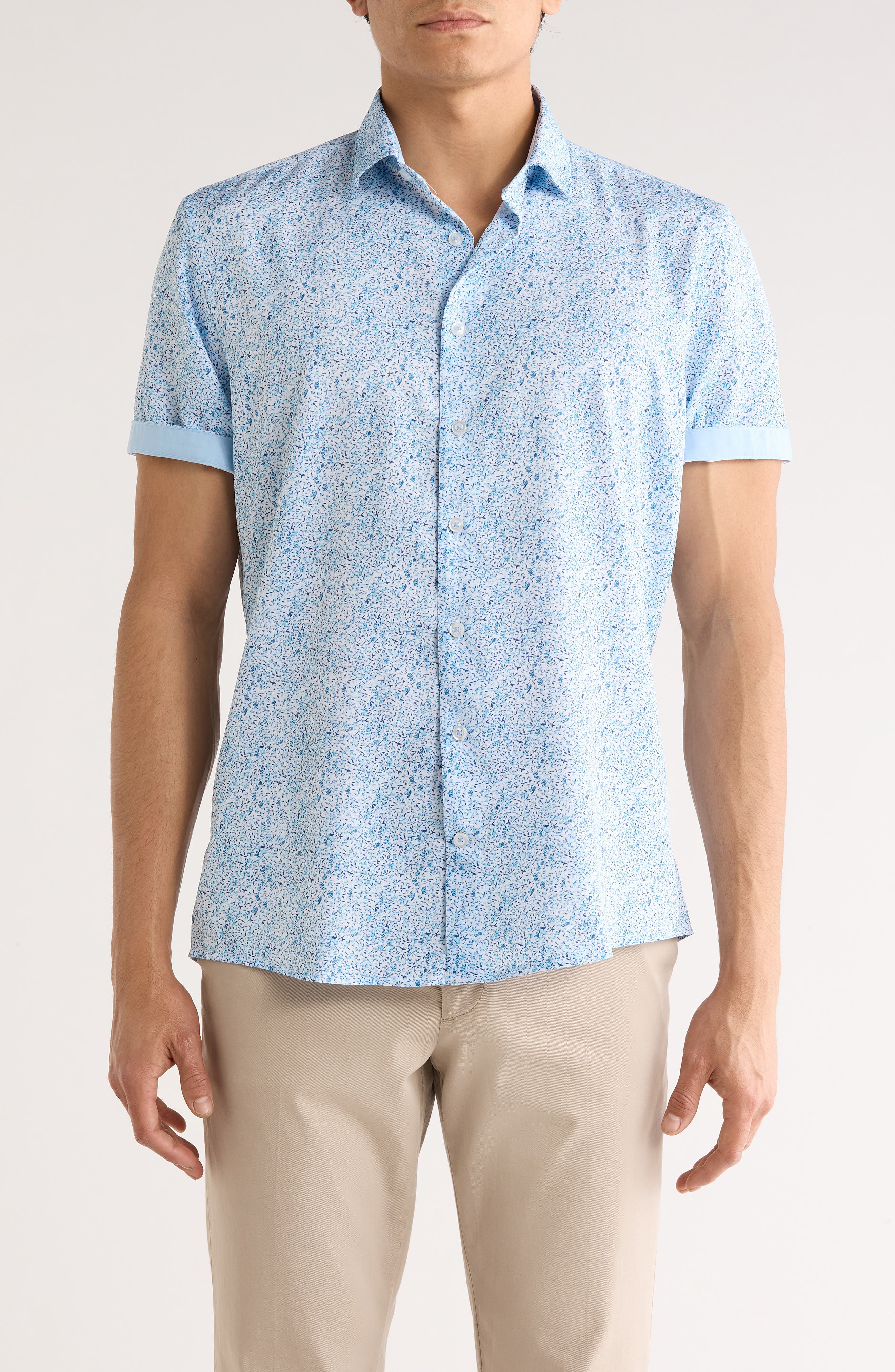 SOUL OF LONDON Short Sleeve Sport Shirt