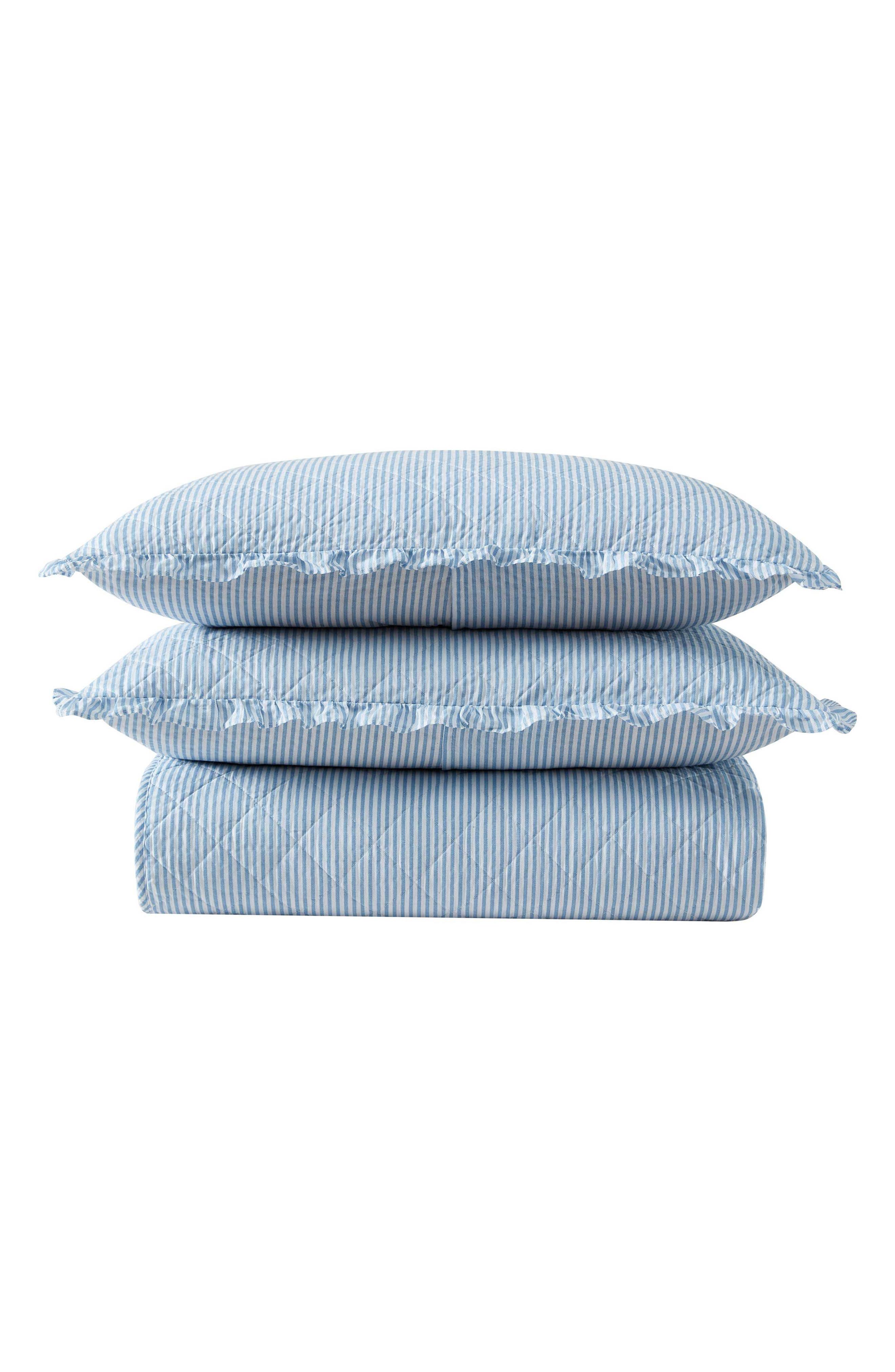 Laura Ashley Oxford Quilt & Sham 3-Piece Set