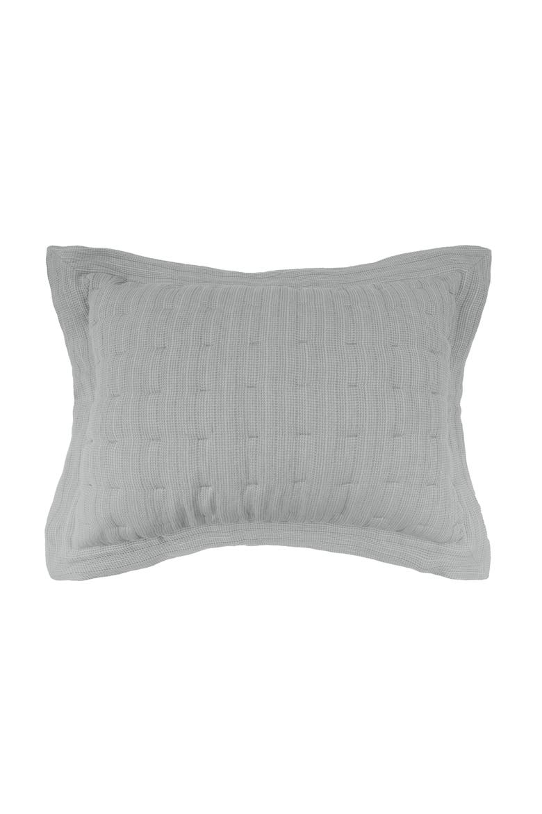 20" x 26" Danette Shale Decorative Bedding Premium Cotton Rectangle Standard Sham, Main, color, Grey