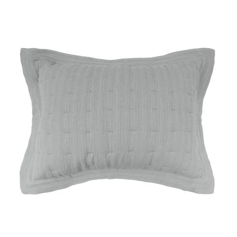 20" x 26" Danette Shale Decorative Bedding Premium Cotton Rectangle Standard Sham