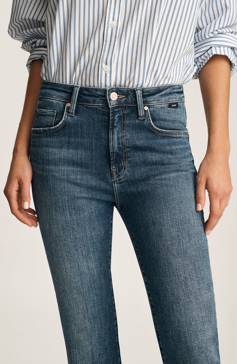 Mavi Jeans Anika Raw Hem Mid Rise Crop Flare Jeans, Alternate, color,