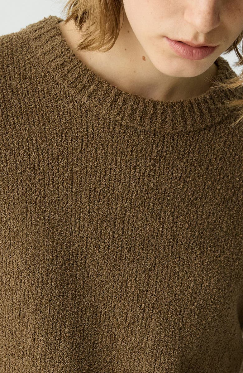 Theory Stretch Cotton Bouclé Sweater, Alternate, color, 