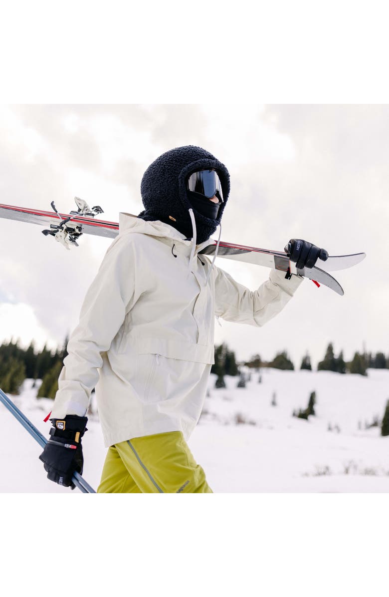 Turtle Fur High Pile Fleece Booter Overhood, Alternate, color, Black