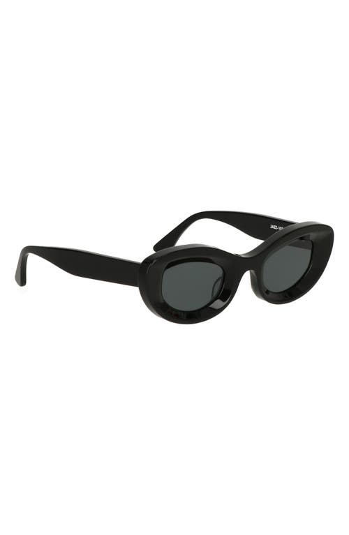 Cult Gaia X Thierry Lasry Jazz 47mm Oval Sunglasses In Black