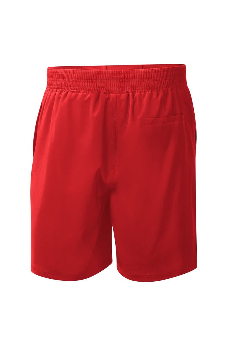 Men's G-III Sports by Carl Banks  Red Los Angeles Angels Breeze Volley Swim Shorts, Alternate, color, Red