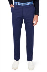 CONSTRUCT Slim Fit Solid Cotton Stretch Pants