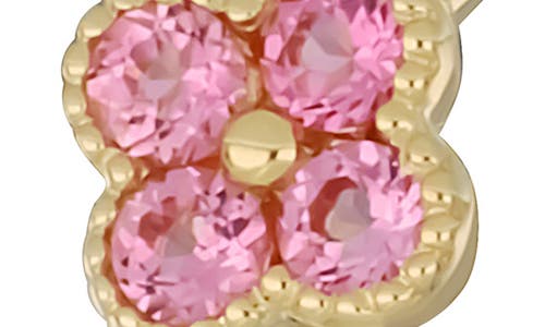Bony Levy Clover Pink Tourmaline Ring In 14k Yellow Gold