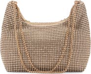MANGO Crystal Mesh Chain Strap Shoulder Bag
