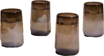 Mario Tall Smoke Luster Glass - Set of 4