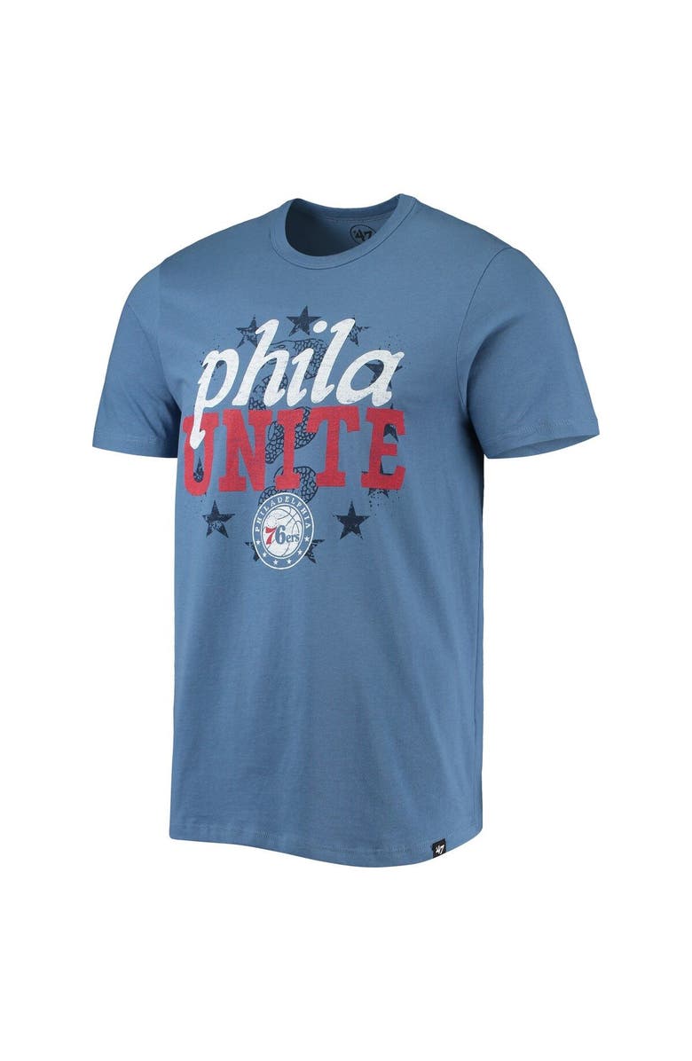 '47 Men's '47 Royal Philadelphia 76ers Hometown Regional Phila Unite T-Shirt, Alternate, color, 