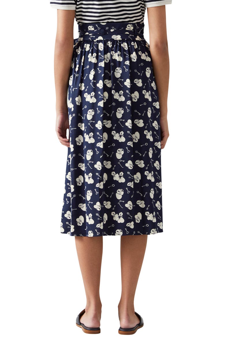 Valerie Heart Print Skirt, Alternate, color, MUL-NAVY/CREAM