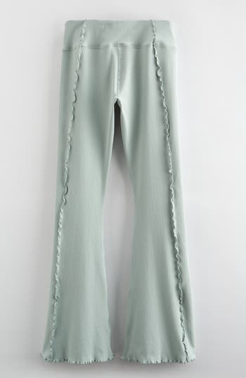 Kids' All In Ribbed High Waist Flare Leggings