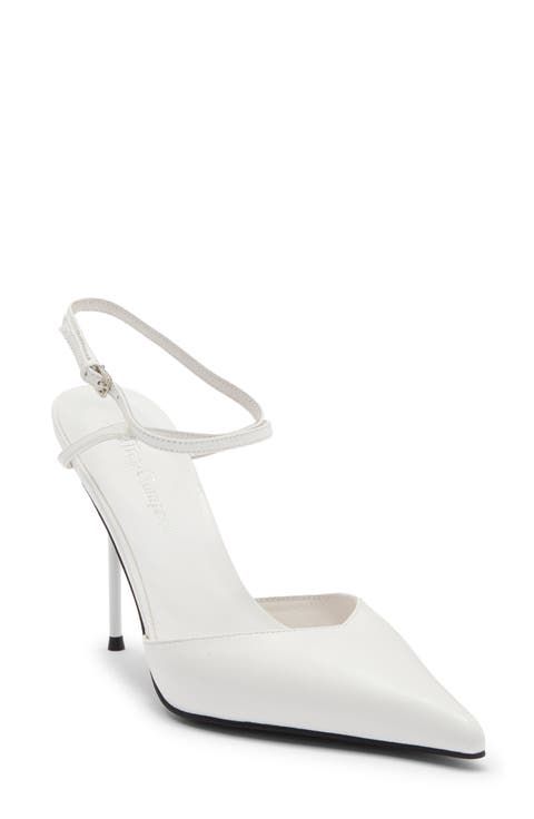 Bordeaux Ankle Strap Pointed Toe Pump