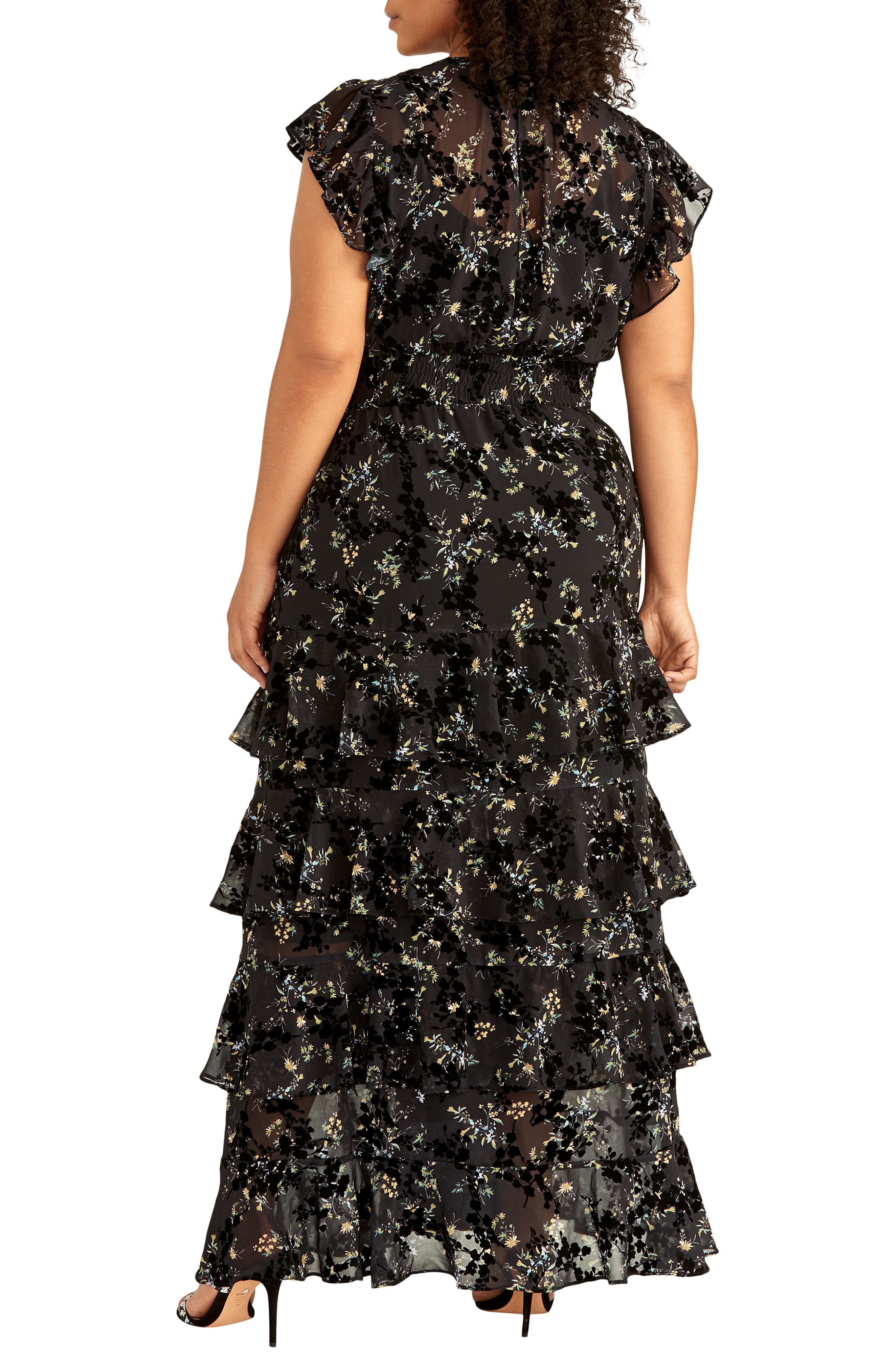 RACHEL Rachel Roy Issa Floral Burnout Maxi Dress (Women) | Nordstromrack