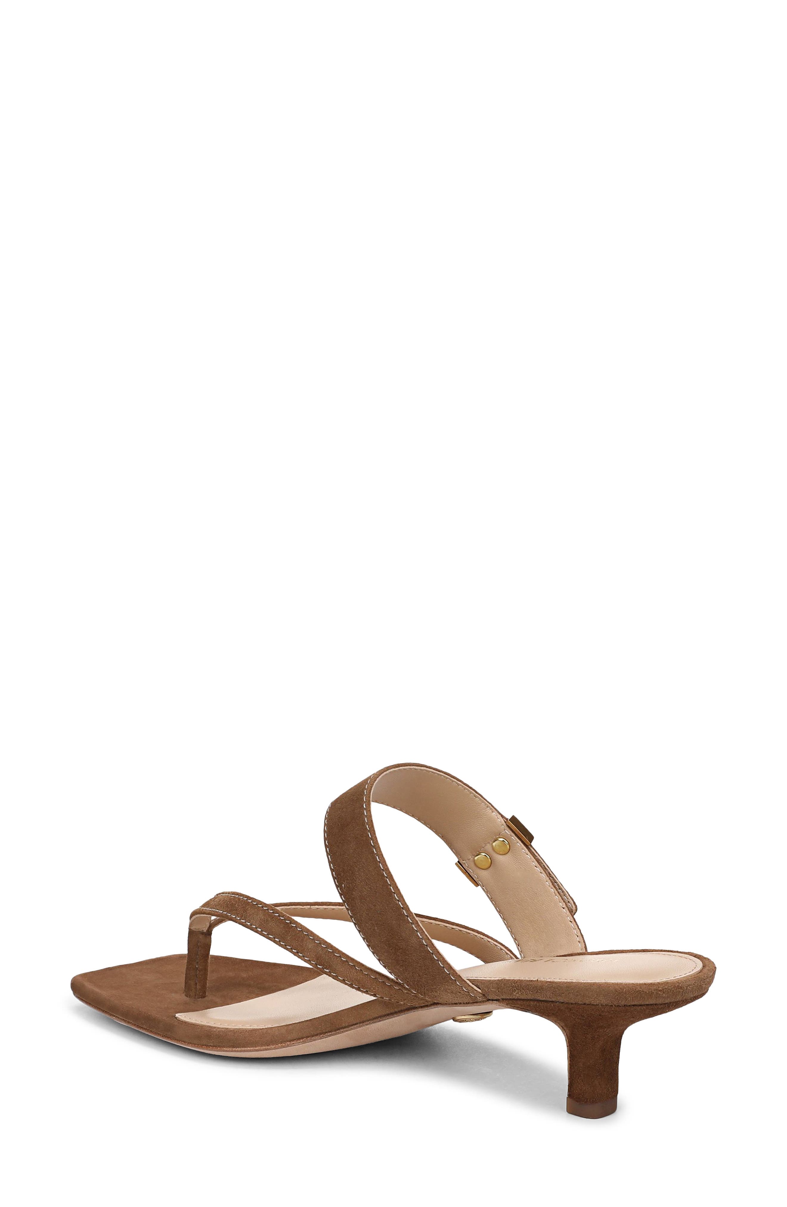 Veronica Beard Salva Kitten Heel Sandal, Alternate, color, Chestnut
