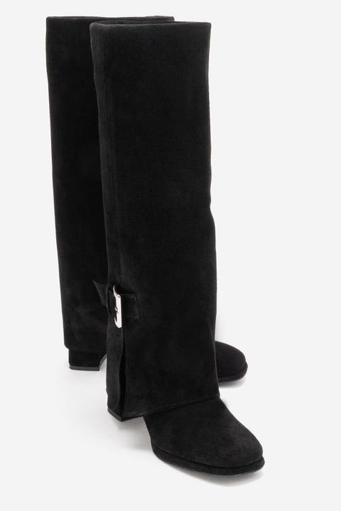 Lojo Leather Block Heel Boot (Women)