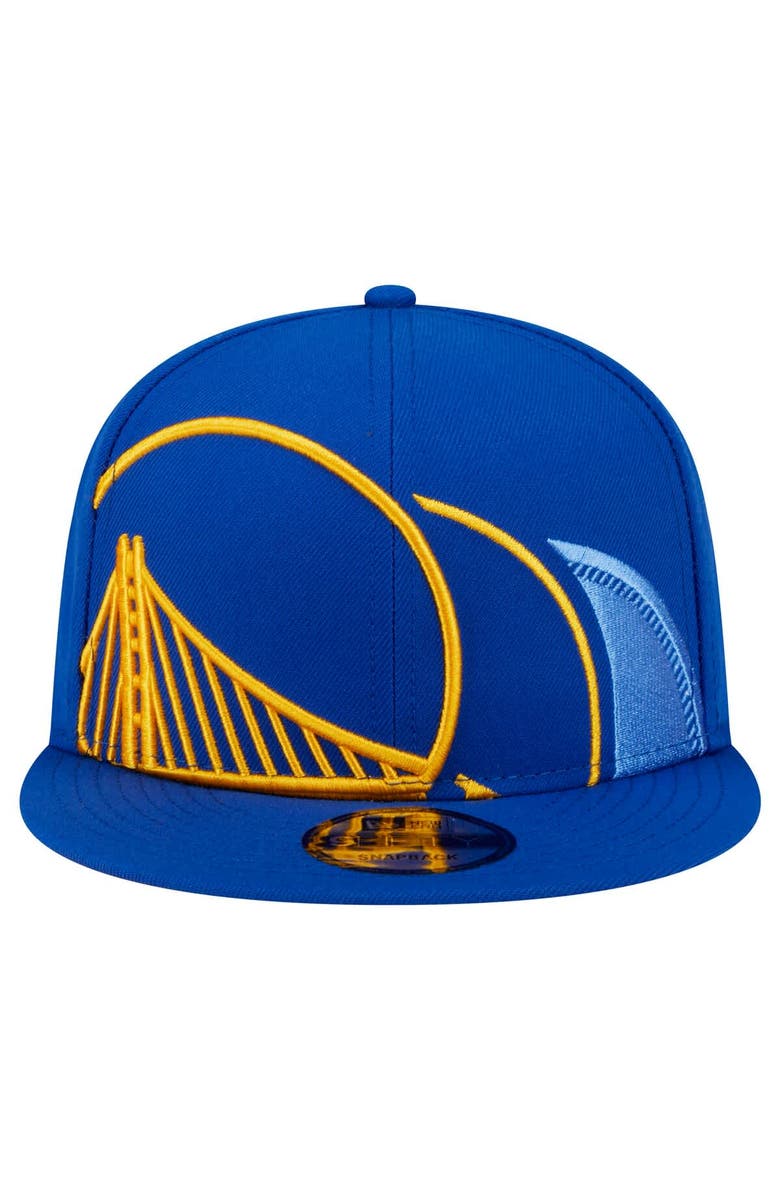 New Era Men's New Era Royal Golden State Warriors Sport Night Team Shadow 9FIFTY Snapback Hat, Alternate, color, 