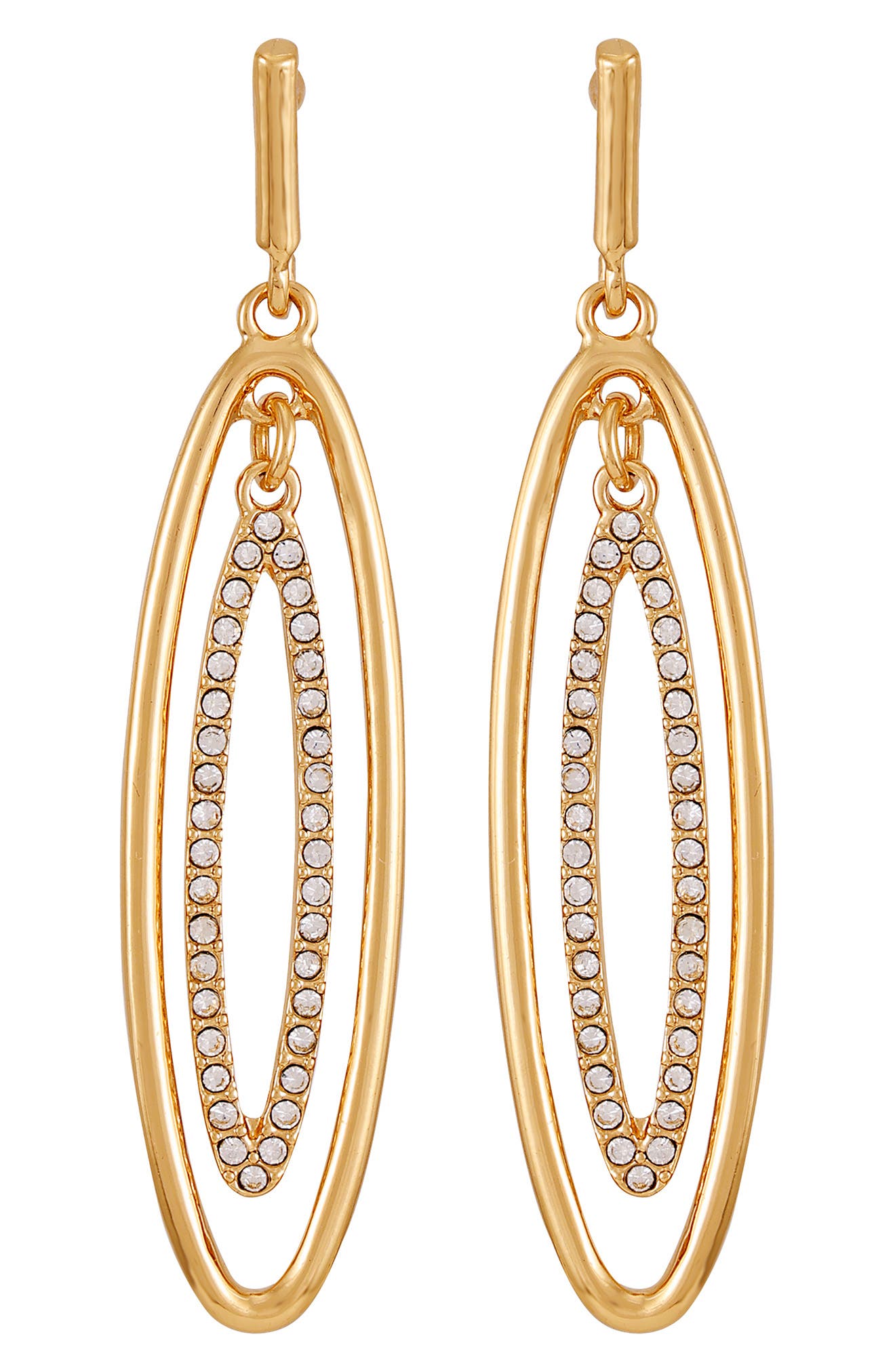 Vince Camuto Crystal Linear Drop Earrings