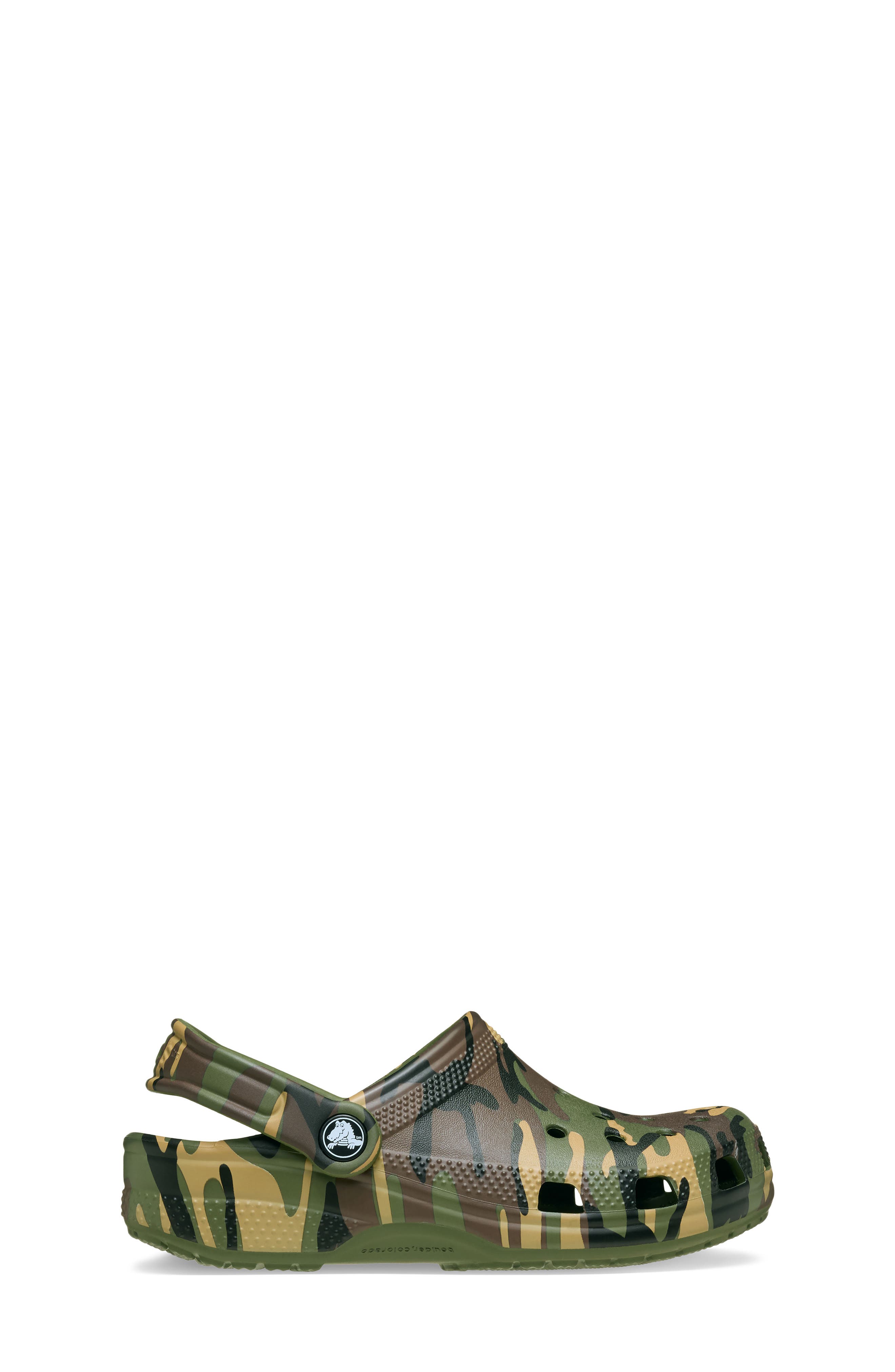 Kids' Classic Camo Clog, Alternate, color, ARMY GREEN/ MULTI