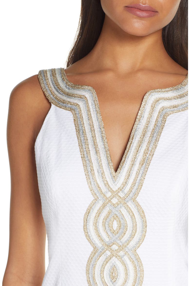 Valli Sheath Dress, Alternate, color, RESORT WHITE