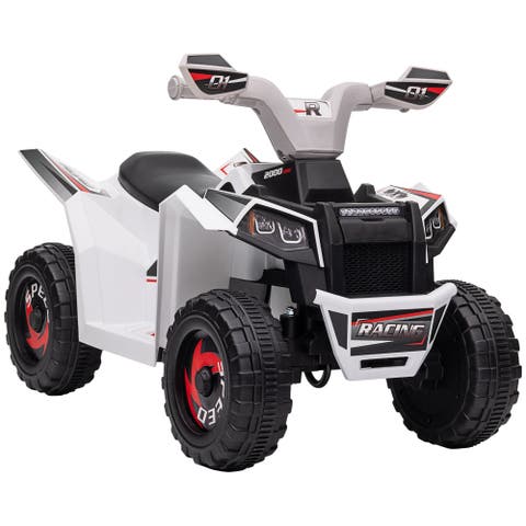 6V Kids ATV Quad with Forward/Backward, Wear-Resistant Wheels