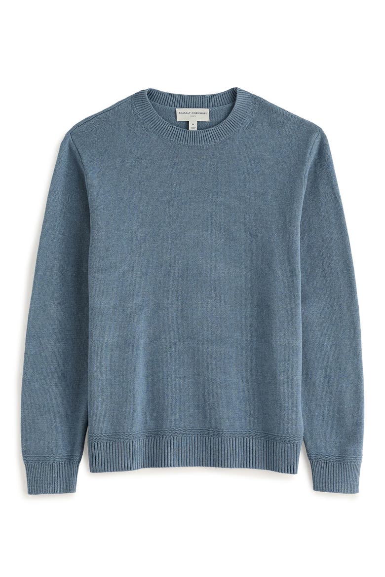 Moorstone Crewneck Sweater, Alternate, color, BLUE SLATE