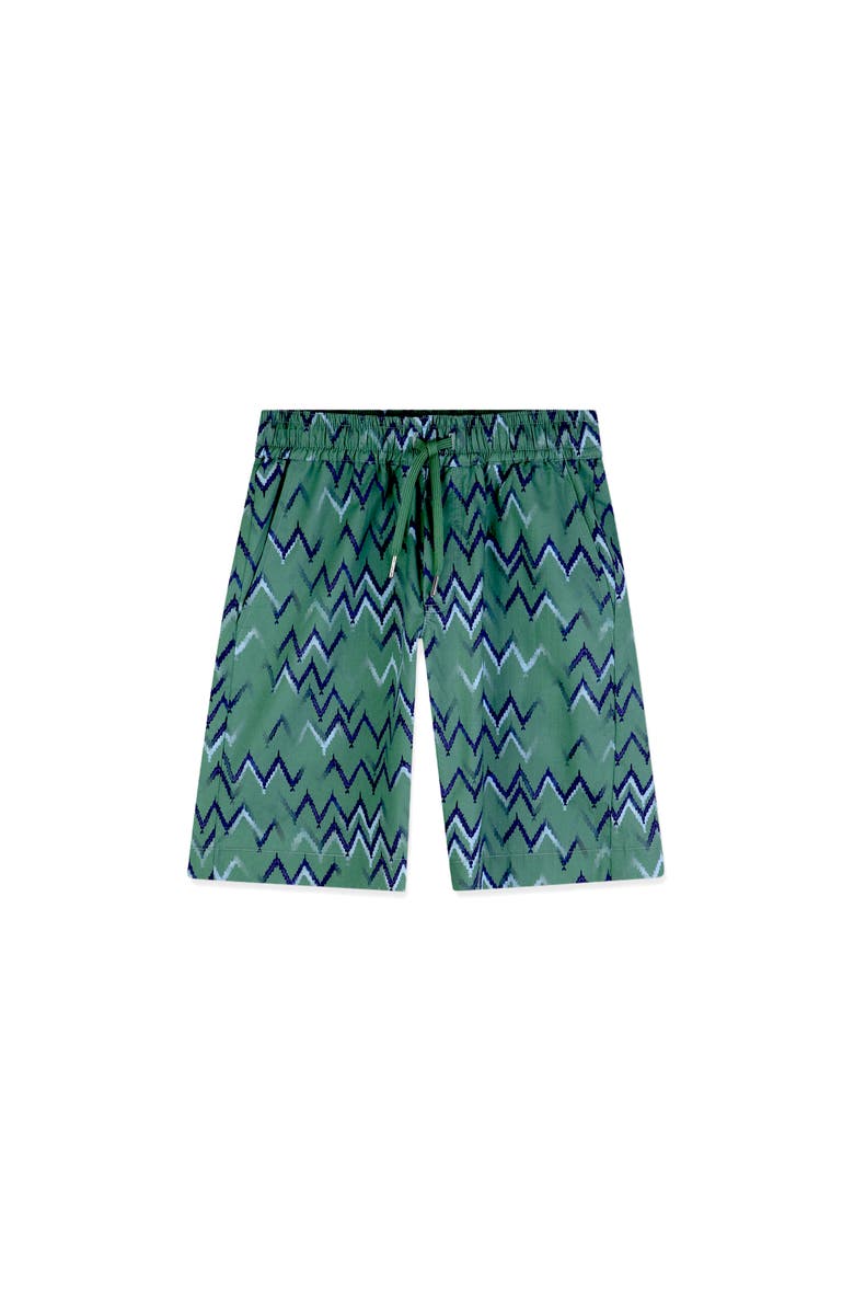 Lanvin Poplin Bermuda Shorts, Main, color, Jade