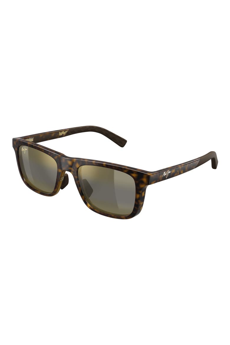 Moaka 52mm PolarizedPlus2® Rectangular Sunglasses, Alternate, color, BROWN