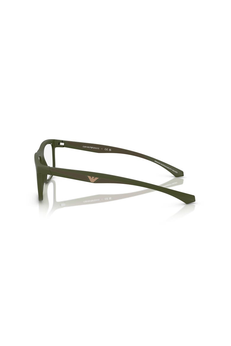55mm Square optical glasses, Alternate, color, Green