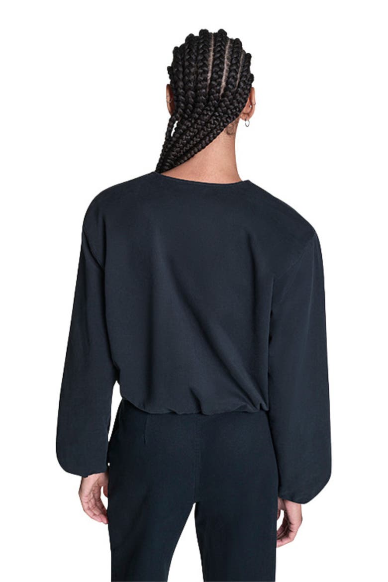 Bubble Sleeve Bomber Jacket, Alternate, color, CONVERSE BLACK