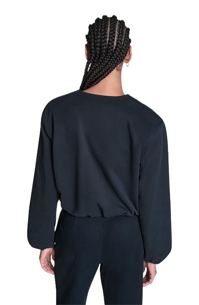 Converse Bubble Sleeve Bomber Jacket, Alternate, color, Converse Black