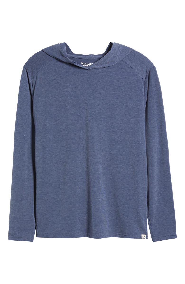 Fair Harbor The Seabreeze Performance Pullover Hoodie, Alternate, color, Navy Blazer