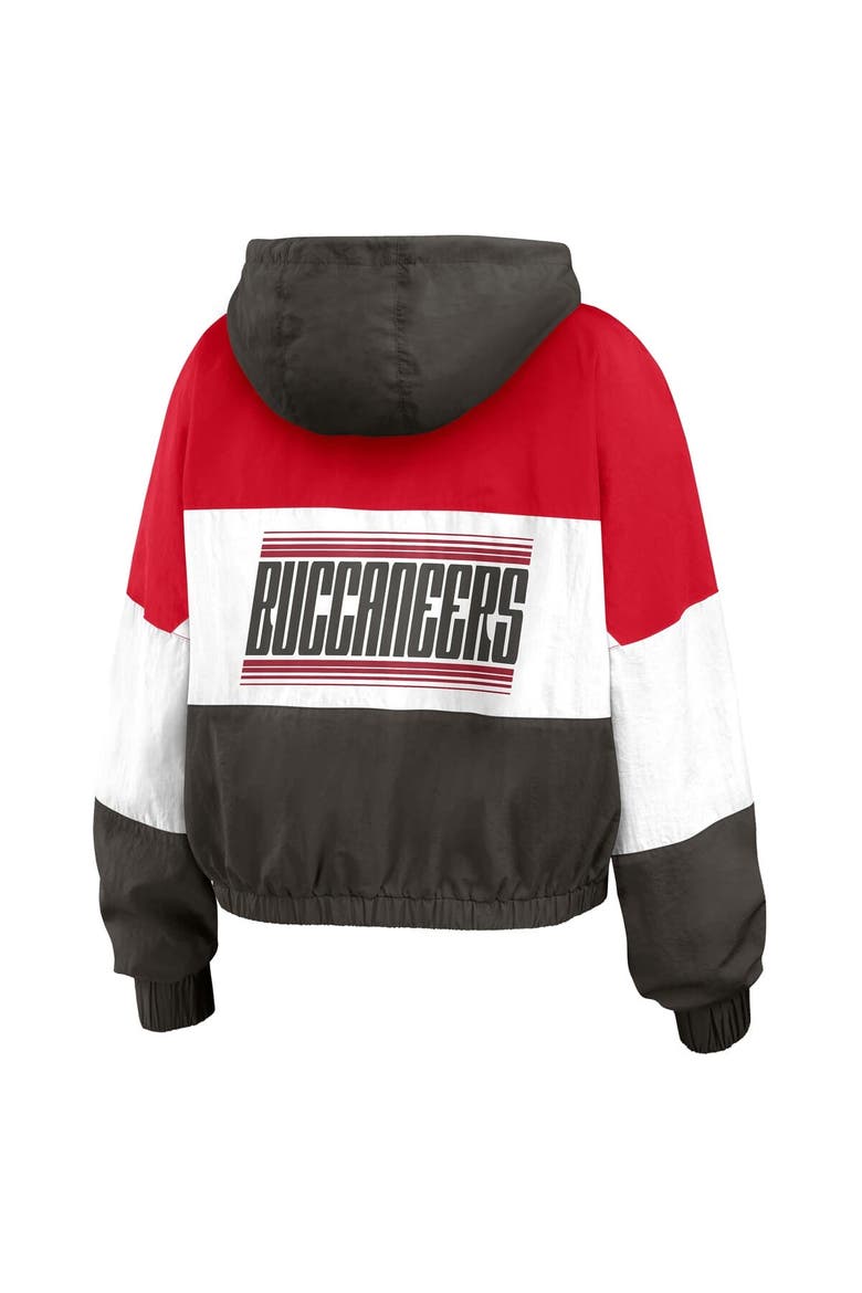 Women's WEAR by Erin Andrews  Red Tampa Bay Buccaneers Color Block Full-Zip Windbreaker Jacket, Alternate, color, Red