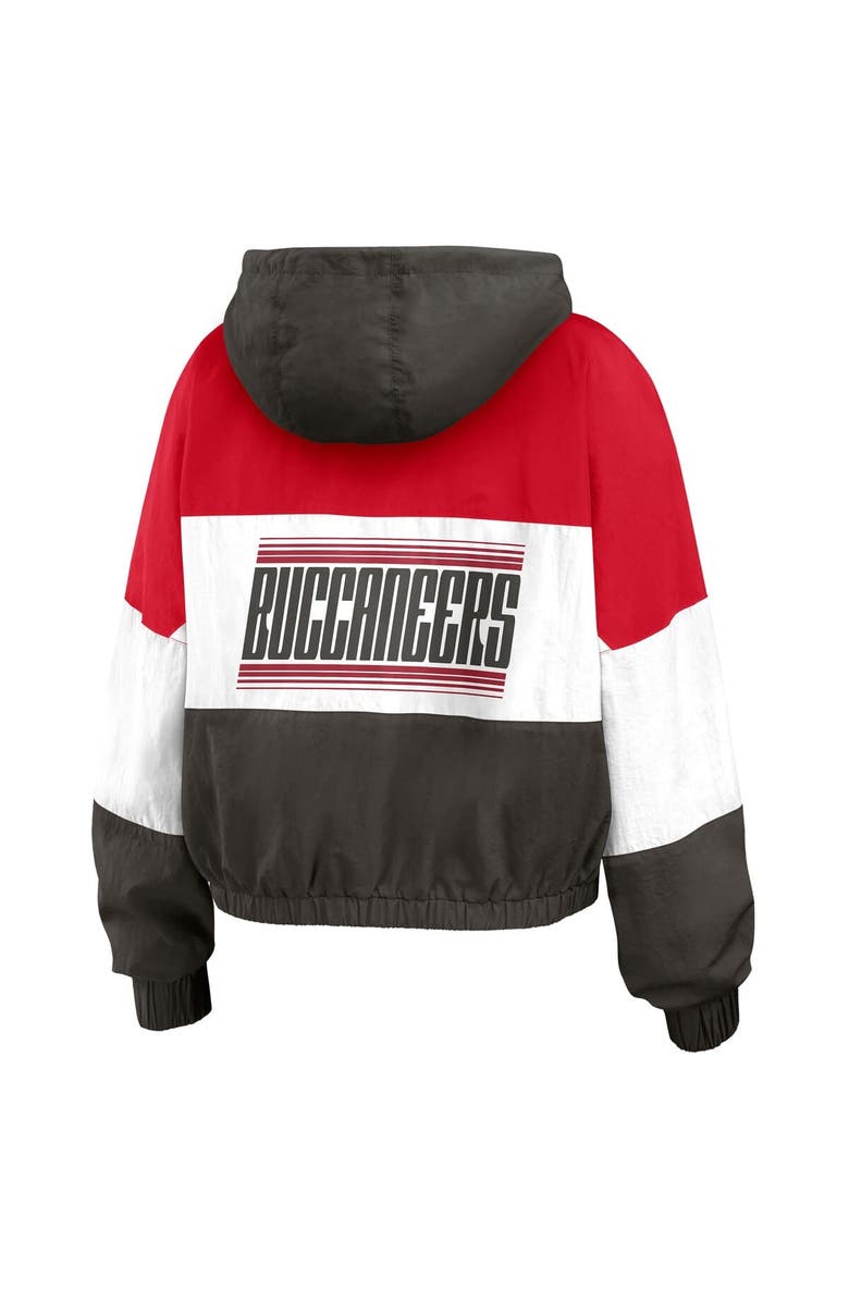 WEAR by Erin Andrews Women's WEAR by Erin Andrews  Red Tampa Bay Buccaneers Color Block Full-Zip Windbreaker Jacket, Alternate, color, Red