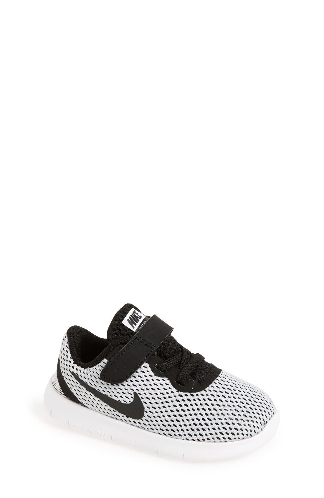 'Free RN' Sneaker, Main, color, WHITE/ BLACK