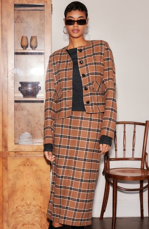 Fifteen Twenty Jackie Plaid Jacket In Multi