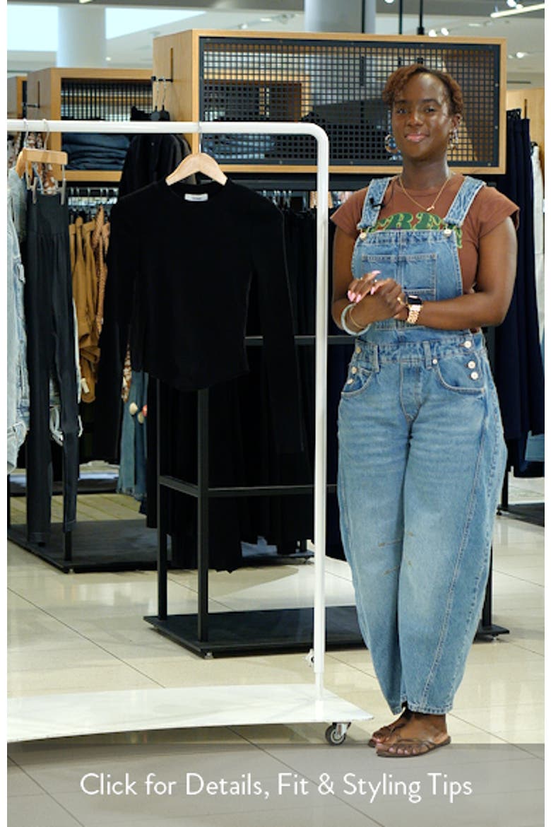 Long Sleeve Curve Hem Top video
