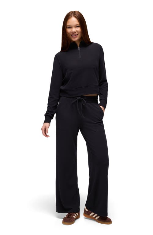 Prana Willow West Wide Leg Drawstring Pants In Black