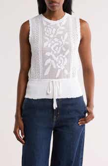 INDUSTRY REPUBLIC CLOTHING Scalloped Sleeveless Sweater